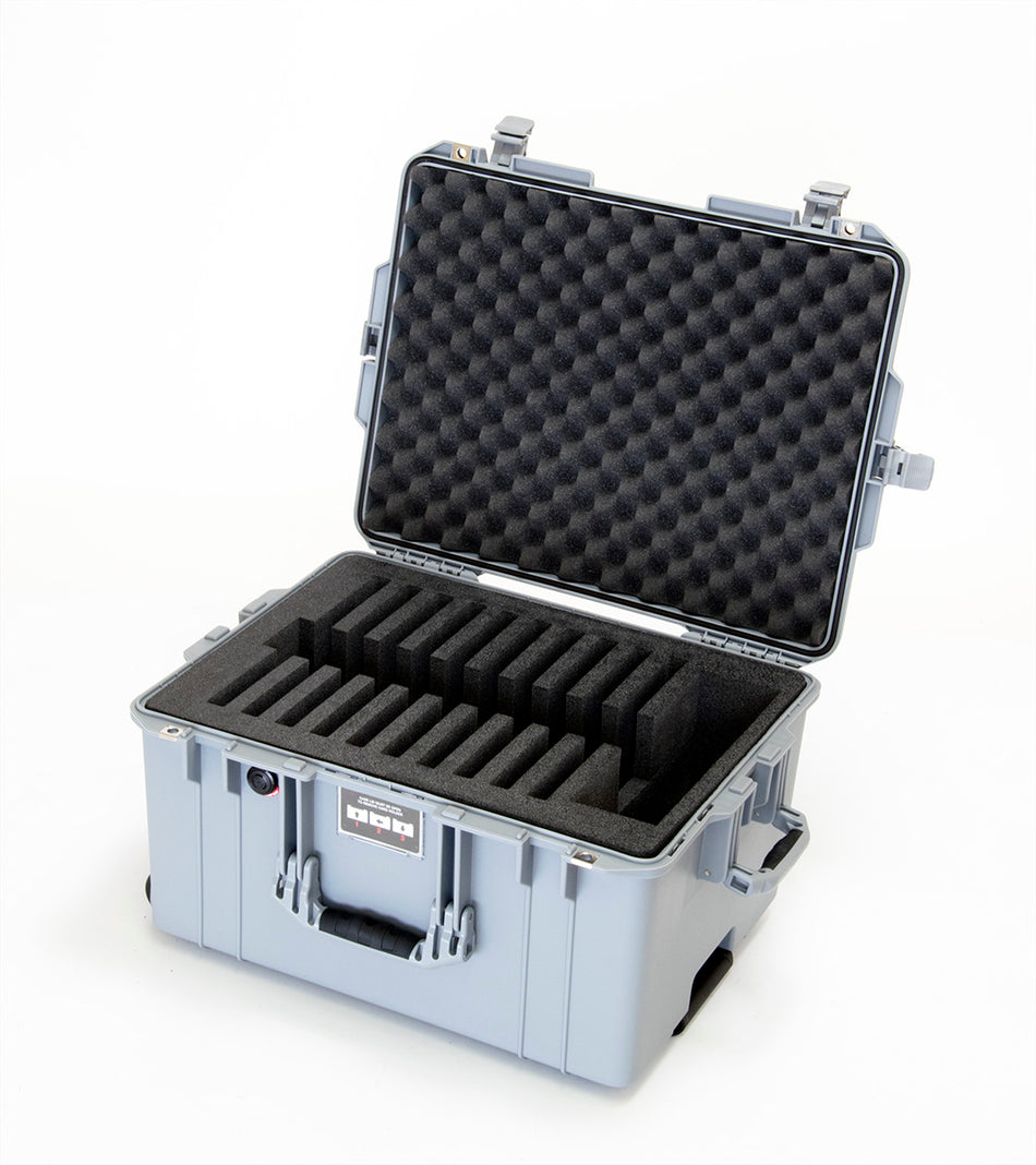 18807 - Pelican 1607 Case with Custom Foam to Hold 10 Laptops